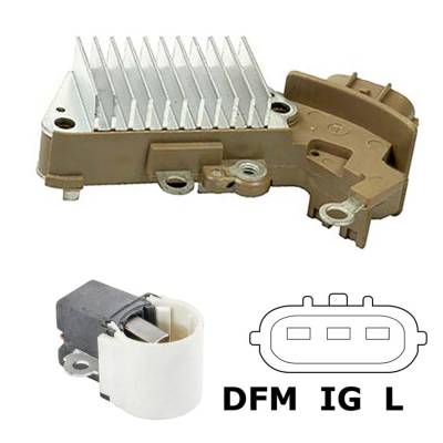 Rareelectrical - New 12V Regulator Kit Fits Toyota Europe Yaris Verso 2005-10 0986045810 Dan964 - Image 1