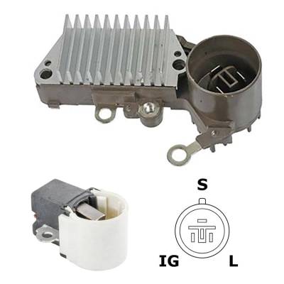 Rareelectrical - New 12 Volt Regulator Kit Fits Toyota Previa 2.4L 1991 126000-1530 1002116030 - Image 1