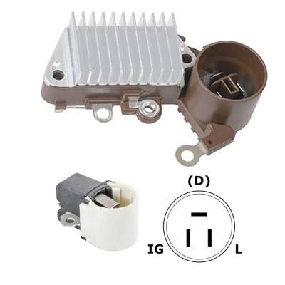 Rareelectrical - New 12V Regulator Kit Fits Suzuki Europe Sj413 1300 1985-1995 437163 126000-0721 - Image 1