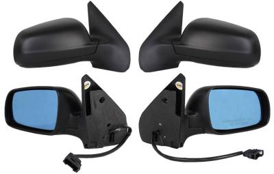 Rareelectrical - New Mirror Set Power Non Heat Compatible With Blue Lens 2002 Volkswagen Jetta 955-443 955-444 - Image 1