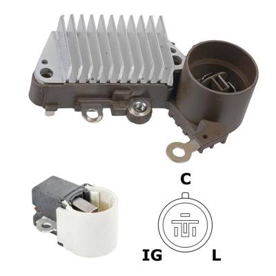 Rareelectrical - New 12V Regulator Kit Fits Suzuki Forsa 1.0L 993Cc 1985-1986 In252 32500-86210 - Image 1