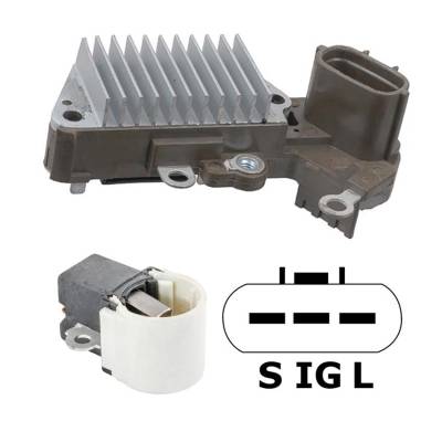 Rareelectrical - New 12V Regulator Kit Fits Toyota Previa 1994-95 0986045871 1012115170 94854169 - Image 1