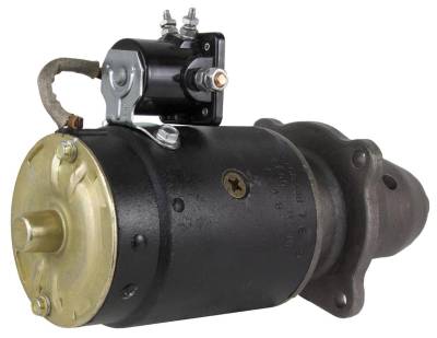 Rareelectrical - New 12V 10T Cw Starter Motor Compatible With Cockshutt Combine Harvester 66 77 88 Gas 158-734As - Image 1