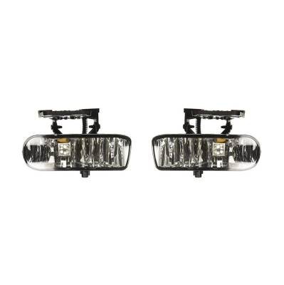 Rareelectrical - New Pair Of Fog Light Compatible With Gmc Sierra 1500 Hd 2001-2002 10385055 10385054 Gm2593110 - Image 2