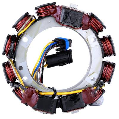 Rareelectrical - New Stator Compatible With Johnson Evinrude Jet 60 105Hp 1994 2000 763759 91-2006 912006 - Image 2