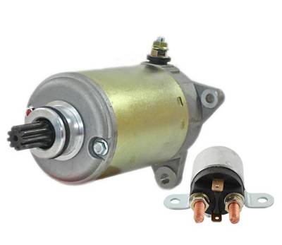 Rareelectrical - New Starter And Relay Compatible With Bombardier Atv Comander Maverick 428000-3580 712918880 - Image 2