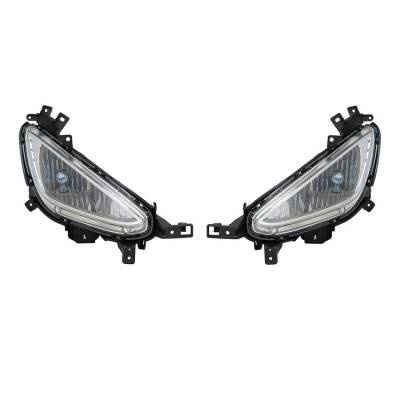 Rareelectrical - New Pair Fog Lights Compatible With Hyundai Elantra Coupe 2013-2014 Hy2593143 92202-3X520 Hy2592143 - Image 2