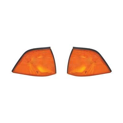 Rareelectrical - New Pair Of Turn Signal Lights Compatible With Bmw 318Is 318I 1992-99 63138353284 63138353283 - Image 2