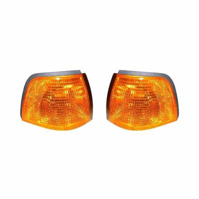 Rareelectrical - New Pair Of Turn Signal Lights Compatible With Bmw 318I 1992-98 63138353280 Bm2521102 63138353279 - Image 2