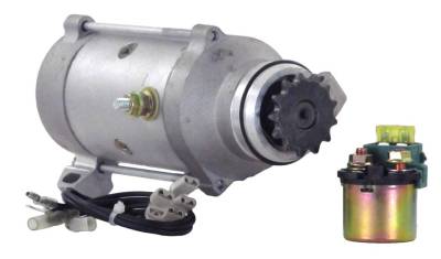 Rareelectrical - New Starter Motor Compatible With Solenoid 1976-79 Honda Goldwing Gl1000 31200-371-005 - Image 1