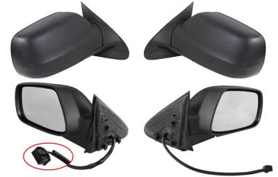 Rareelectrical - New Door Mirror Pair Compatible With Jeep 05-09 Grand Cherokee Power W/O Heat Ch1320244 Jp30el - Image 3