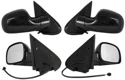 Rareelectrical - New Door Mirror Pair Compatible With Chrysler 01-07 Town & Country Dodge Caravan Power W/O Heat - Image 1