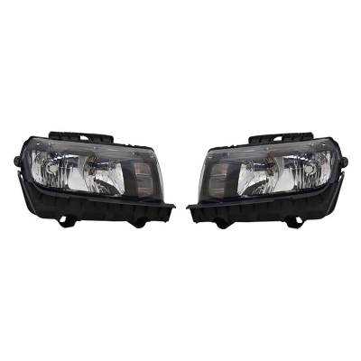 Rareelectrical - New Pair Of Headlights Compatible With Chevrolet Camaro Halogen 2014 2015 By Part Numbers 23398034 - Image 2
