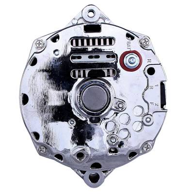 Rareelectrical - New Chrome Chevy 1-Wire Or 3-Wire Alternator Compatible With 140 Amp Self Exciting Energizing By - Image 5