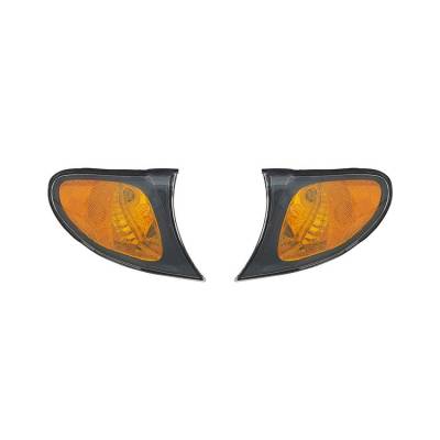 Rareelectrical - New Amber Turn Signal Light Pair Compatible With Bmw 320I 2002-2005 Bm2521109 63137165860 - Image 2