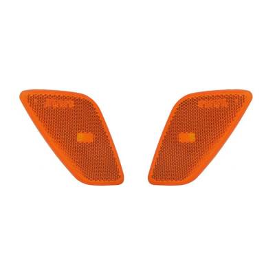 Rareelectrical - New Pair Of Side Marker Lights Compatible With Jeep Wrangler 1997-2006 55155628Ac 55155629Ac - Image 2