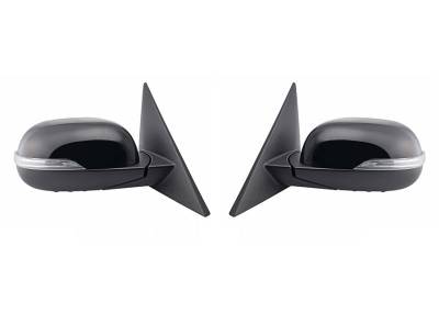 Rareelectrical - New Door Mirror Pair W/ Signal Compatible With Kia Soul 2016 Power Heated Pin 87610-B2550 87620 - Image 2