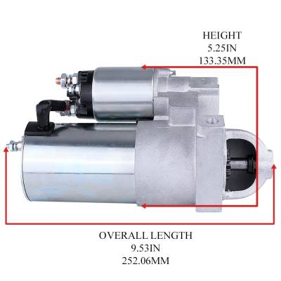 Rareelectrical - New Starter Motor Compatible With 85-86 Omc Marine Engine 4.3L 6Cyl 262Ci 323-677 10096 30460 - Image 2