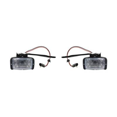 Rareelectrical - New Right And Left Fog Lights Compatible With Gmc C1500 C2500 1988-1992 16524927 Gm2593106 - Image 2