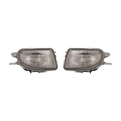 Rareelectrical - New Pair Of Fog Lights Compatible With Mercedes Benz Slk230 1998-1999 1708200256 1708200156 170 820 - Image 2