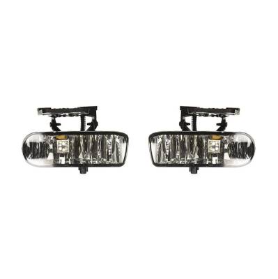 Rareelectrical - New Pair Of Fog Light Compatible With Gmc Sierra 2500 Hd 2001-2002 10385055 10385054 Gm2593110 - Image 2