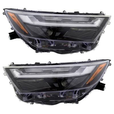 New Pair Headlights Compatible With Toyota Rav4 Limited Sport Utility 4 Door 2.5L 2022 2023 By Part