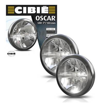 Rareelectrical - OEM Valeo Pair Of Chrome Cibie Oscar 7" Led Light For Various Cars 45306 - Image 3
