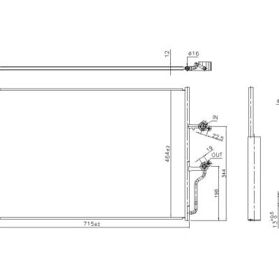 Rareelectrical - New Ac Condenser Compatible With Volvo Xc60 B5 R-Design By Part Numbers 941263 31657364 32138991 - Image 1