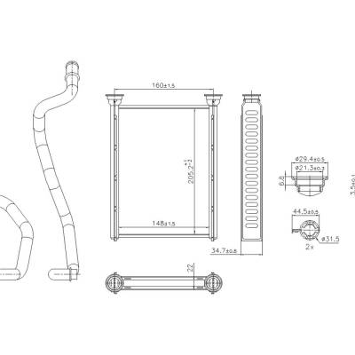 Rareelectrical - New Hvac Heater Core Compatible With Nissan Juke Sv By Part Numbers 707290 271401Fc0a - Image 1