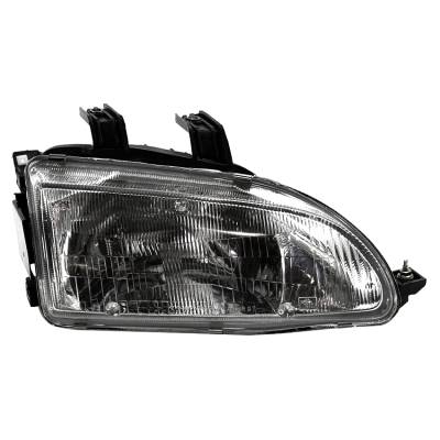 New Right Side Headlight Compatible With Honda Civic Sedan 1992-1995 By Part Number 33100-Sr3-A01