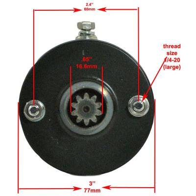 Rareelectrical - New Starter And Solenoid Compatible With Harley Davidson Electra Glide Police Flhp 80 1979-1980 - Image 3