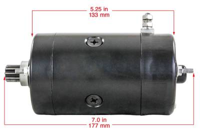 Rareelectrical - Starter Motor Compatible With Harley Davidson 85 86 87 88 Flhtp 84 Flhx 86 87 Flst 1340 Hitachi - Image 3