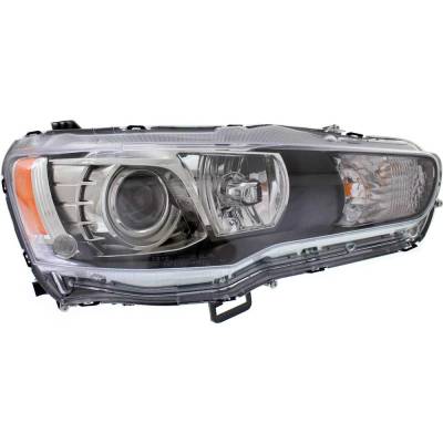 Rareelectrical - New Right Headlights Compatible With Mitsubishi Lancer 2.0L 2.4L 2008 2009 2010 2011 2012 2013 2014 - Image 1
