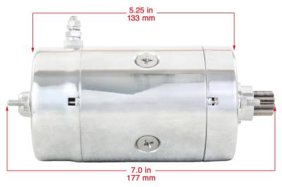 Rareelectrical - Chrome Starter & Solenoid Compatible With Harley Touring Compatible With Electra Glideclassic Anni - Image 3