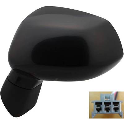 Rareelectrical - New Mirror Compatible With Honda Fit 1.5L 2007-2008 By Part Numbers 63582H 76250Slna01 4810032 - Image 4