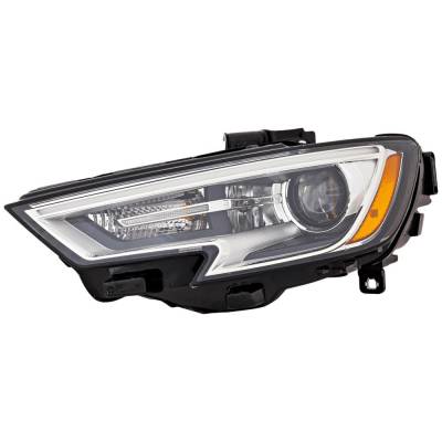 Rareelectrical - New Left Headlights Compatible With Audi A3 S3 2.0L 2017 2018 2019 2020 By Part Numbers - Image 1