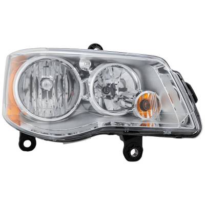 Rareelectrical - New Right Headlights Compatible With Chrysler Dodge Ram Town & Country Grand Caravan C/V 2008-2020 - Image 1