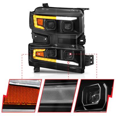 Rareelectrical - New Right Headlights Compatible With Chevrolet Silverado 1500 2019 2020 2021 By Part Numbers - Image 4