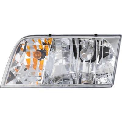 Rareelectrical - New Left Headlights Compatible With Ford Crown Victoria 4.6L 1998 1999 2000 2001 2002 2003 2004 2005 - Image 1