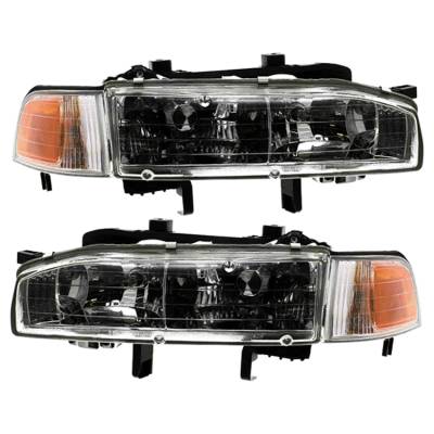 Rareelectrical - New Headlight Compatible With Honda Accord Coupe 1992-1993 By Part Number 33100-Sm4-A04 33100Sm4a04 - Image 2