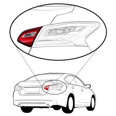 Rareelectrical - New Right Tail Lights Compatible With Nissan Altima 2.5L 3.5L 2017 2018 By Part Numbers Ni2803112 - Image 4