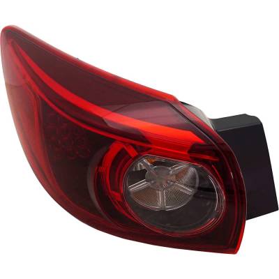 Rareelectrical - New Left Tail Lights Compatible With Mazda 3 Sport 3 2.0L 2.5L 2014 2015 2016 2017 2018 By Part - Image 1