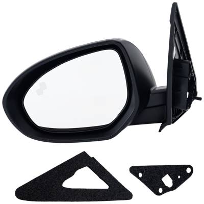 Rareelectrical - New Left Mirror Compatible With Mazda 3 2.0L 2.3L 2.5L 2012-2012 By Part Numbers Ma1320201 - Image 1