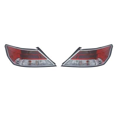 Rareelectrical - New Tail Light Pair Compatible With Acura Tl 09-11 Ac2801115 33500-Tk4-A02 Ac2800115 33550-Tk4-A02 - Image 2