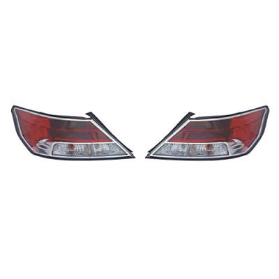 Rareelectrical - New Tail Light Pair Compatible With Acura Tl 09-11 Ac2801115 33500-Tk4-A02 Ac2800115 33550-Tk4-A02 - Image 3