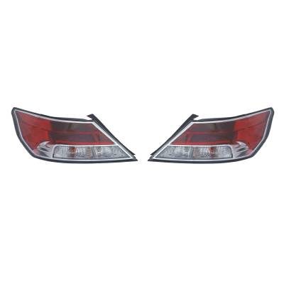 Rareelectrical - New Tail Light Pair Compatible With Acura Tl 09-11 Ac2801115 33500-Tk4-A02 Ac2800115 33550-Tk4-A02 - Image 4