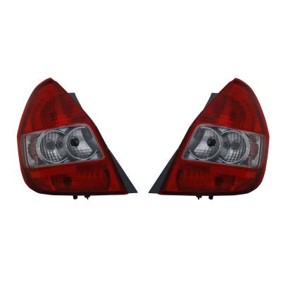Rareelectrical - New Pair Of Tail Lights Compatible With Honda 2007-08 Ho2819143 33501-Sln-A01 Ho2818143 - Image 1