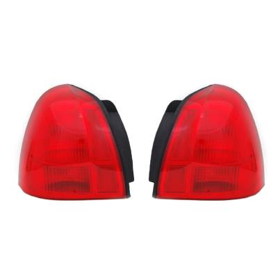 Rareelectrical - New Pair Of Tail Lights Compatible With Lincoln Town Car 2003-11 6W1z-13405-Aa Fo2801202 Fo2800202 - Image 2