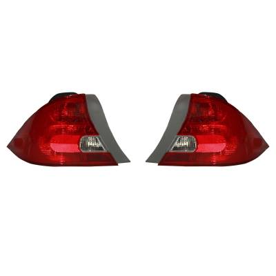 Rareelectrical - New Pair Of Tail Lights Compatible With Honda Civic Coupe 2001 2002 2003 By Part Numbers Ho2801134 - Image 7