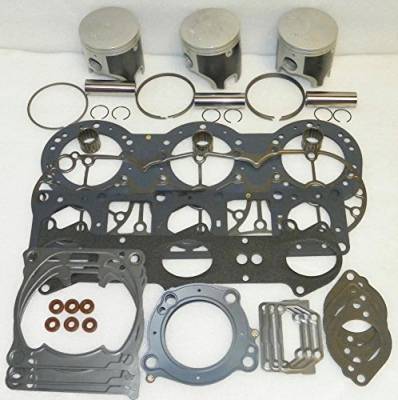 Rareelectrical - New 80.40Mm Power Valve Platinum .5Mm Over Rebuild Kit Compatible With Yamaha Xr 1800 1200 2000 2001 - Image 3